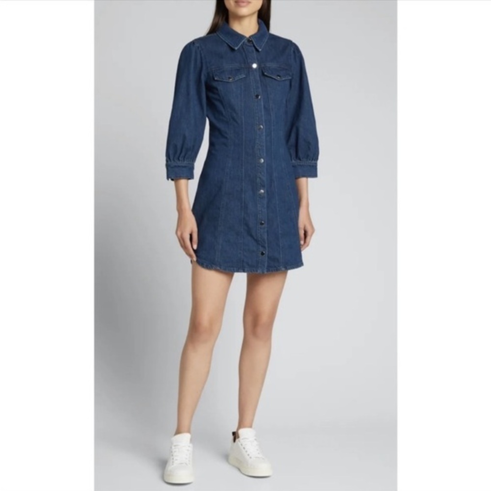Veronica Beard Jeans Dress Evalyn blue denim mini dress Women's Size small
